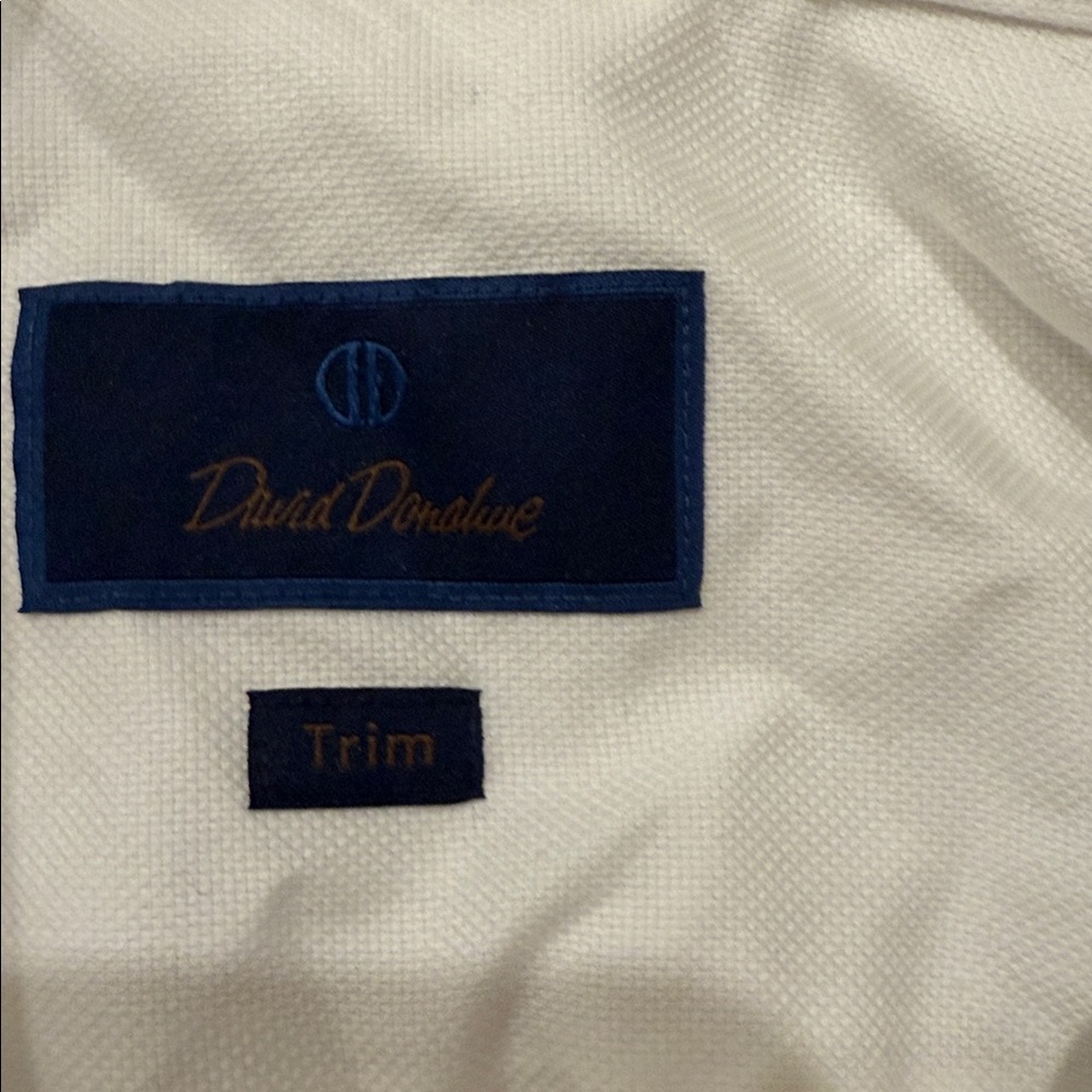 David Donahue Royal Oxford White Shirt - Trim fit - Picture 4 of 6
